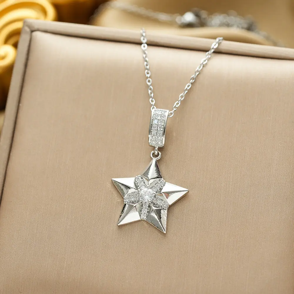 Gold Plated Bow Pearl Necklace for Women - Image 143