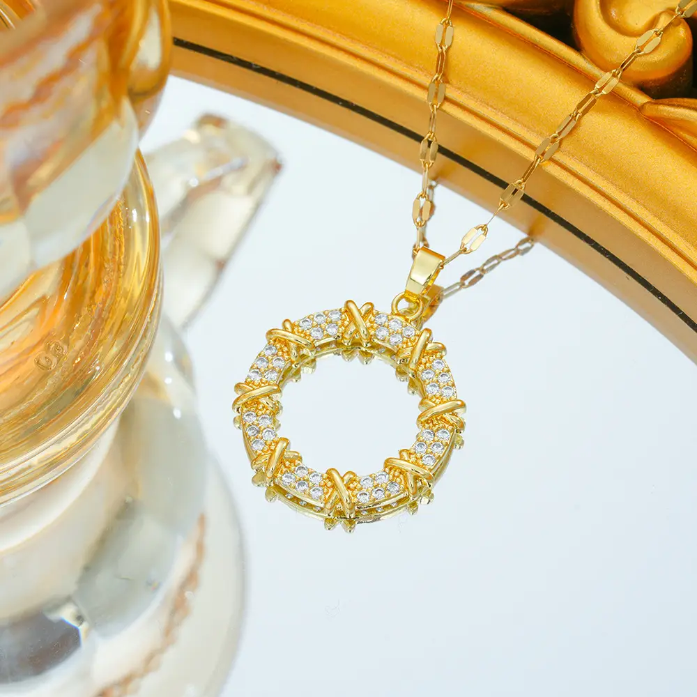 Gold Plated Bow Pearl Necklace for Women - Image 154