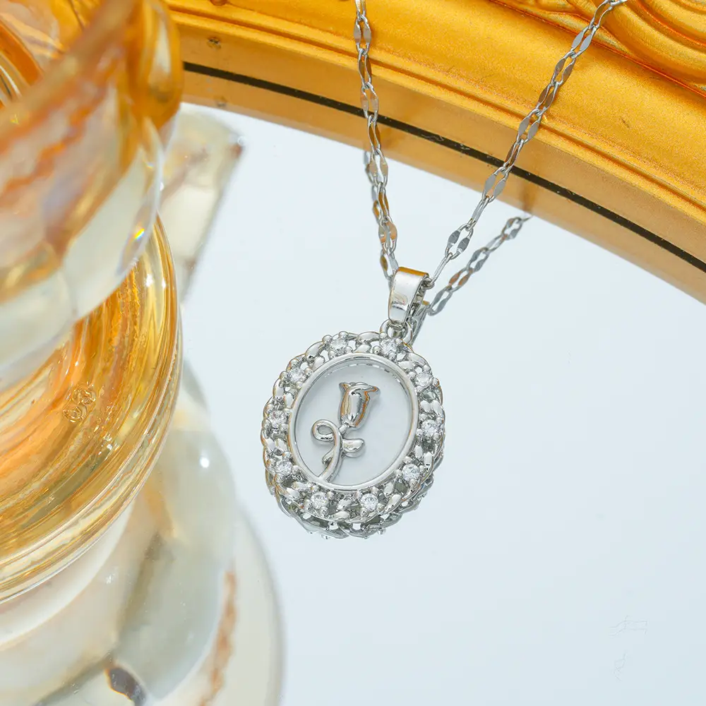 Gold Plated Bow Pearl Necklace for Women - Image 157