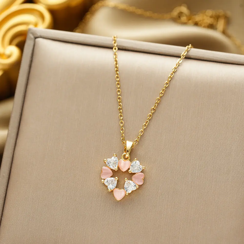 Gold Plated Bow Pearl Necklace for Women - Image 165