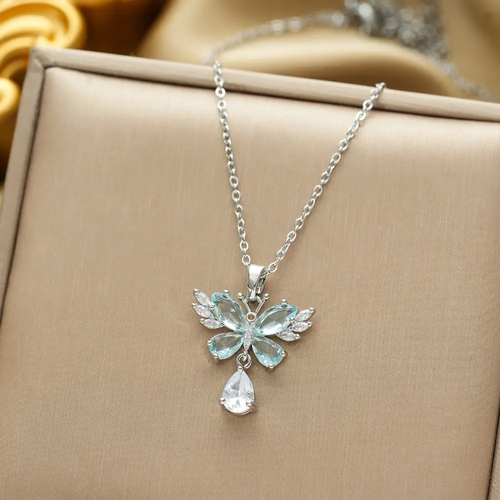Gold Plated Bow Pearl Necklace for Women - Image 168