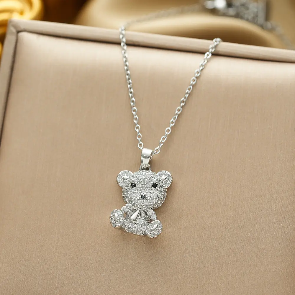 Gold Plated Bow Pearl Necklace for Women - Image 172