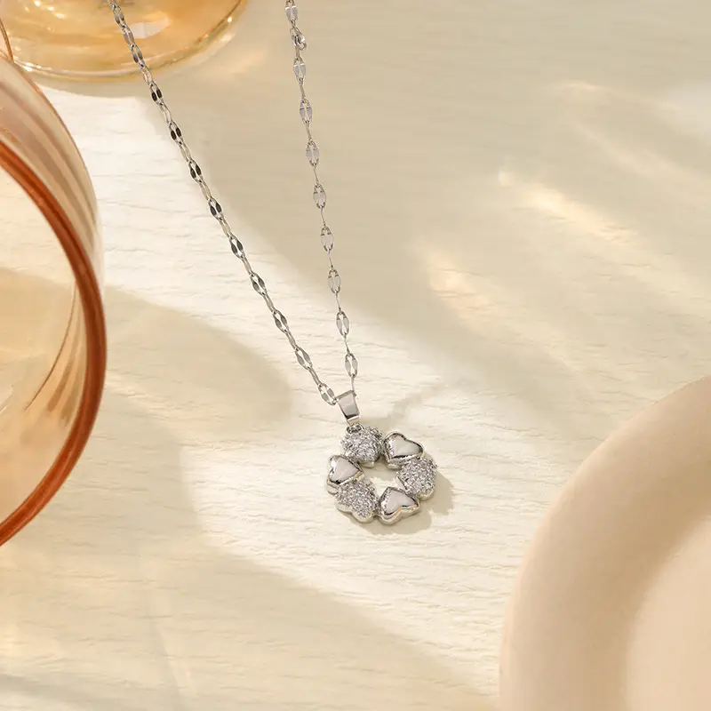 Gold Plated Bow Pearl Necklace for Women - Image 174
