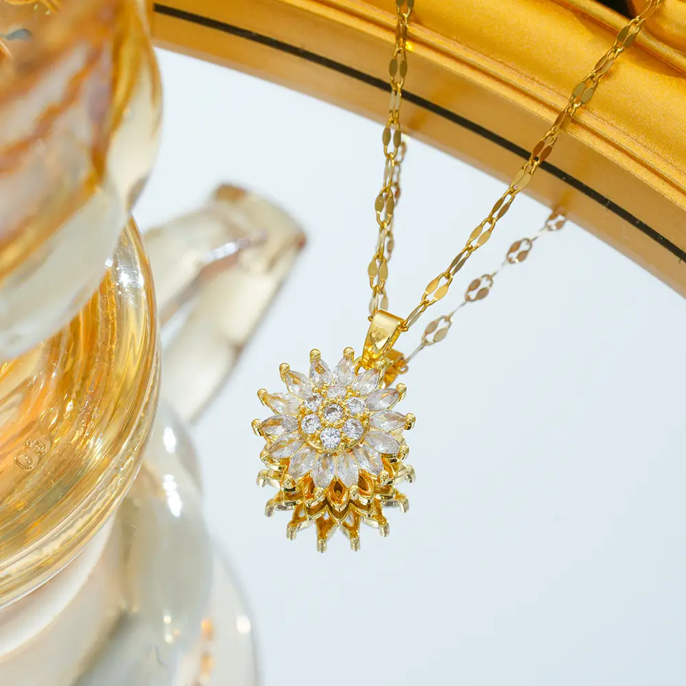 Gold Plated Bow Pearl Necklace for Women - Image 20