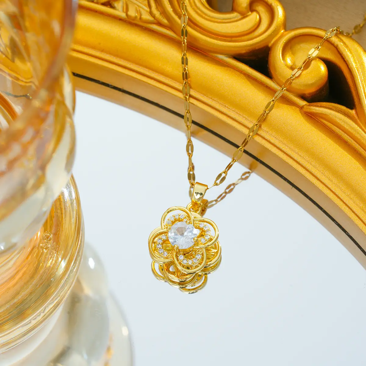 Gold Plated Bow Pearl Necklace for Women - Image 33