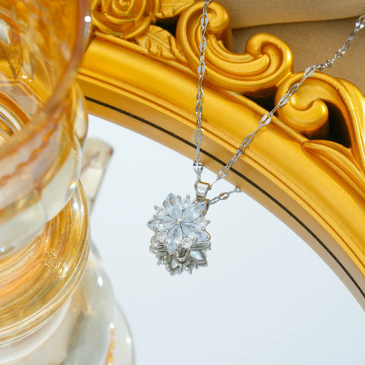 Gold Plated Bow Pearl Necklace for Women - Image 36