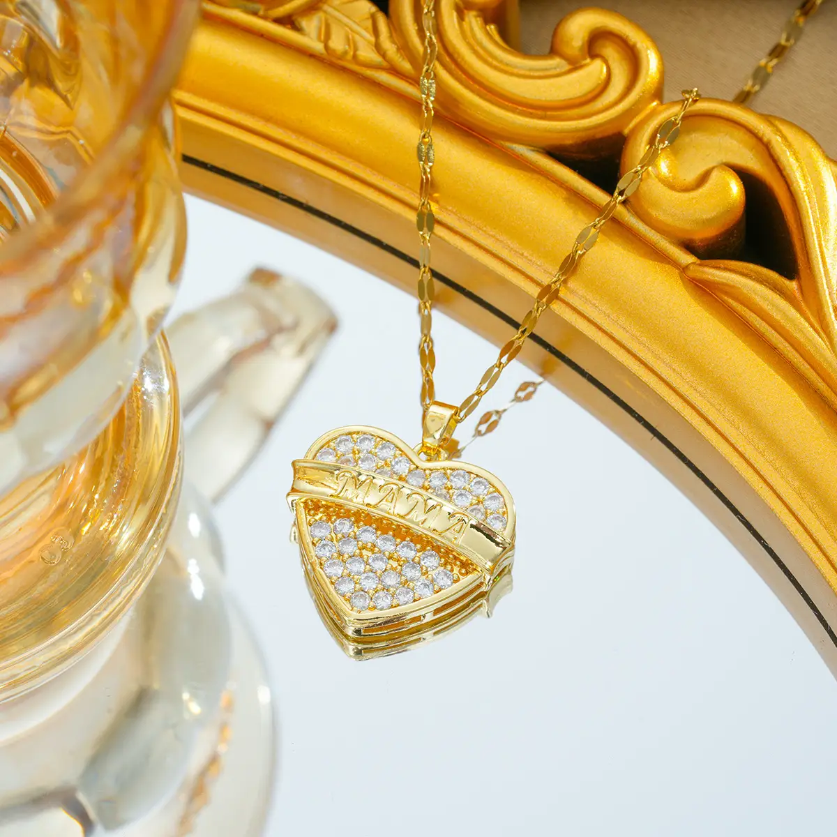 Gold Plated Bow Pearl Necklace for Women - Image 39