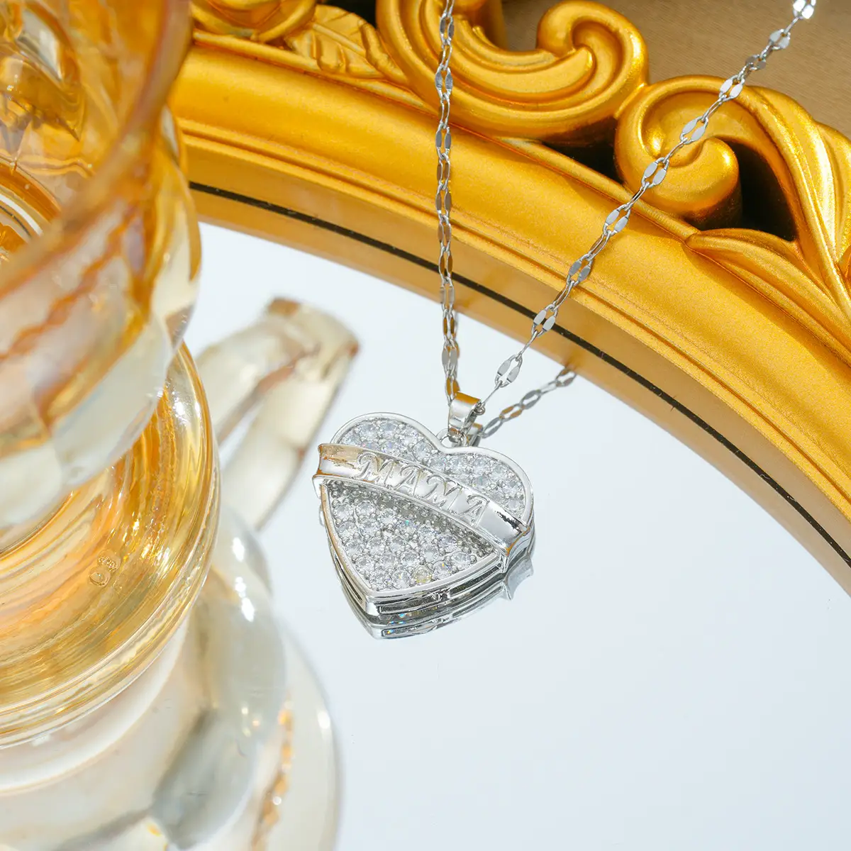 Gold Plated Bow Pearl Necklace for Women - Image 40