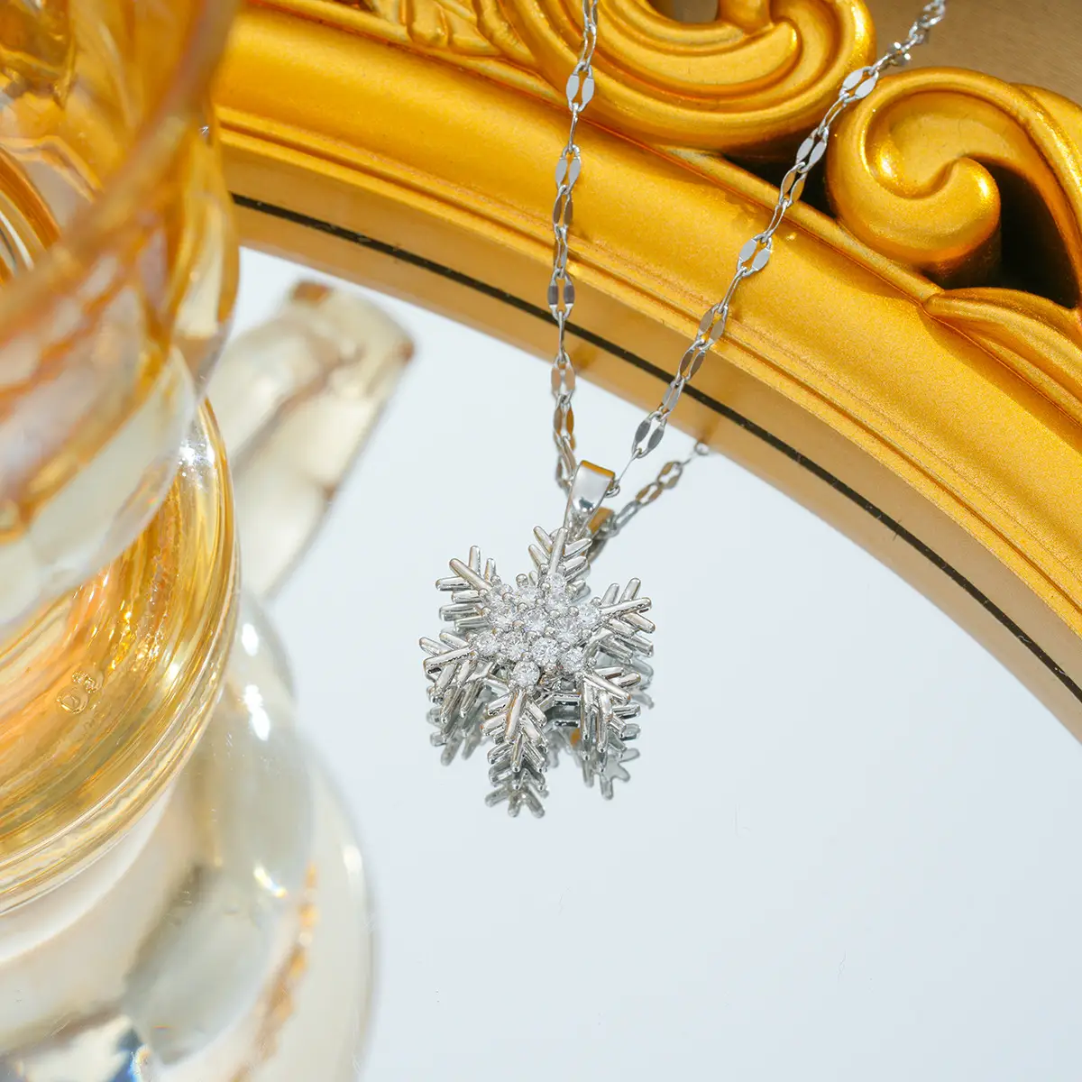 Gold Plated Bow Pearl Necklace for Women - Image 51
