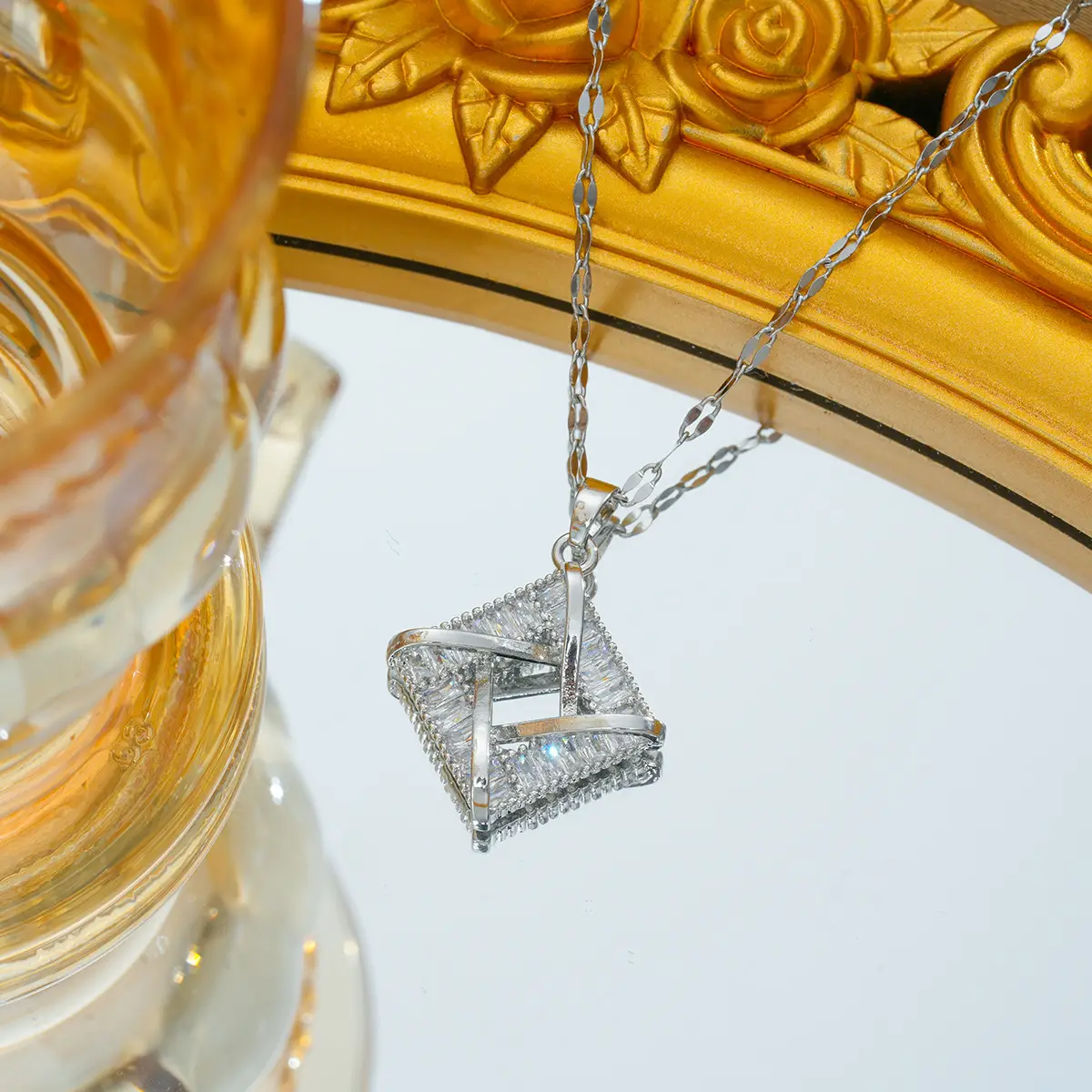 Gold Plated Bow Pearl Necklace for Women - Image 53