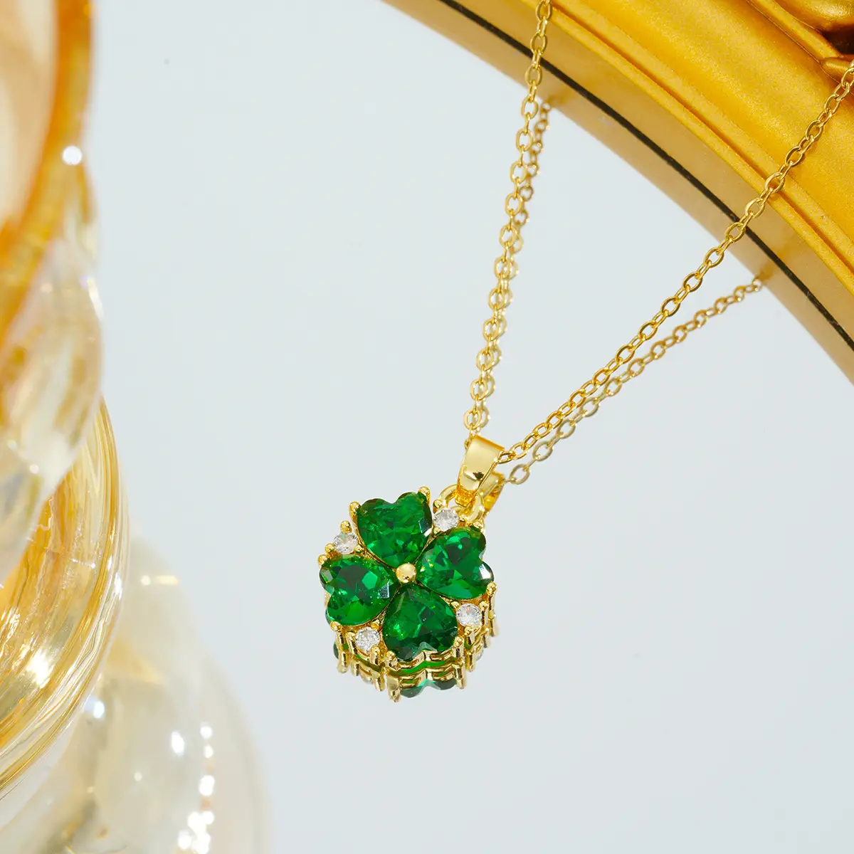 Gold Plated Bow Pearl Necklace for Women - Image 55