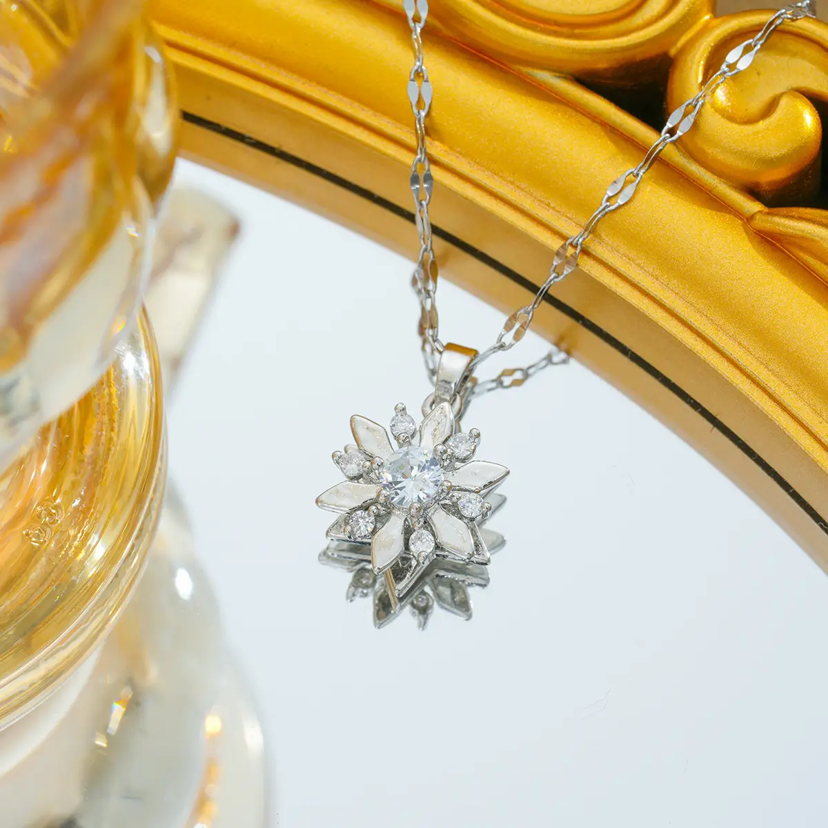 Gold Plated Bow Pearl Necklace for Women - Image 64