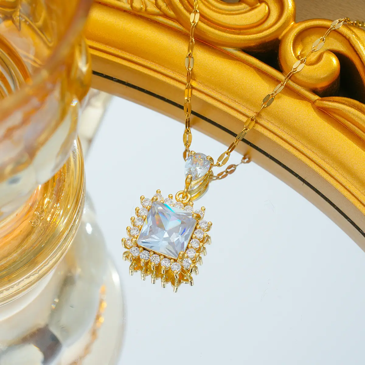 Gold Plated Bow Pearl Necklace for Women - Image 69