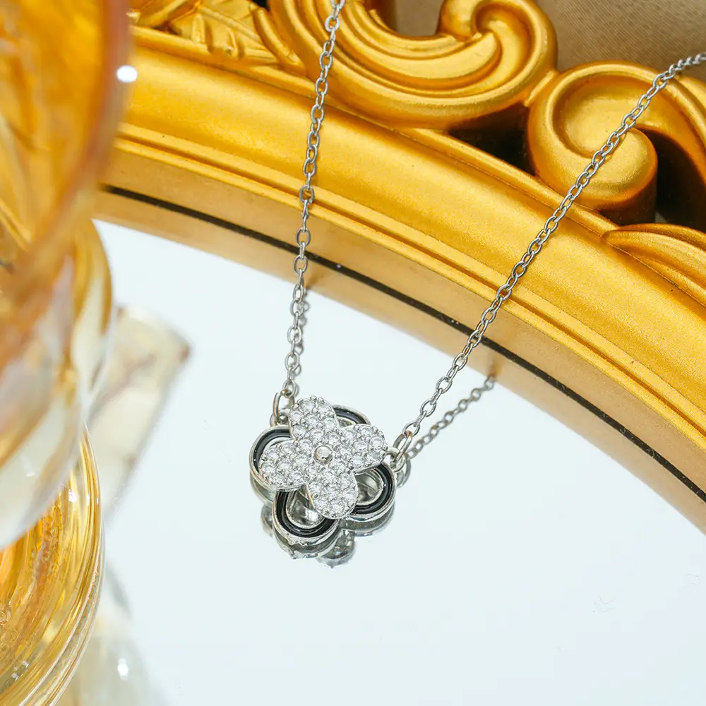 Gold Plated Bow Pearl Necklace for Women - Image 73