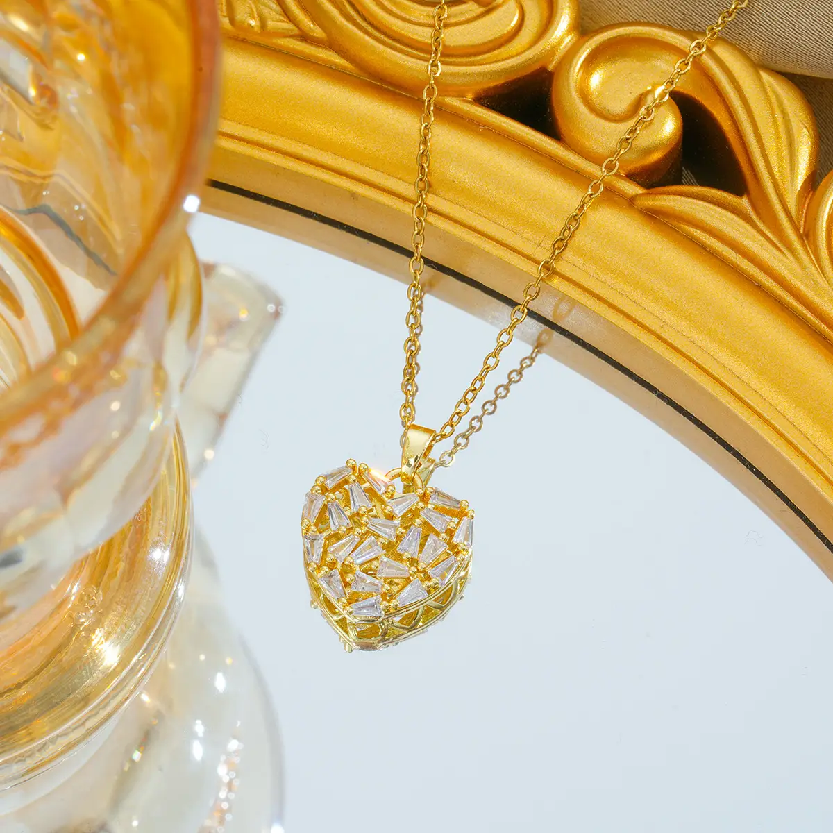 Gold Plated Bow Pearl Necklace for Women - Image 78