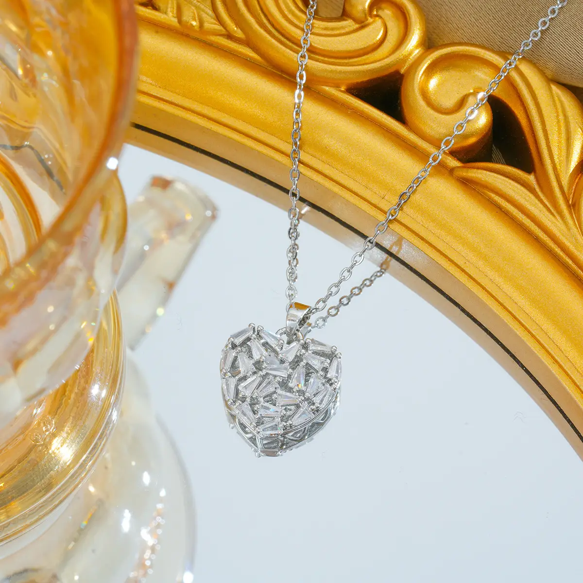Gold Plated Bow Pearl Necklace for Women - Image 79