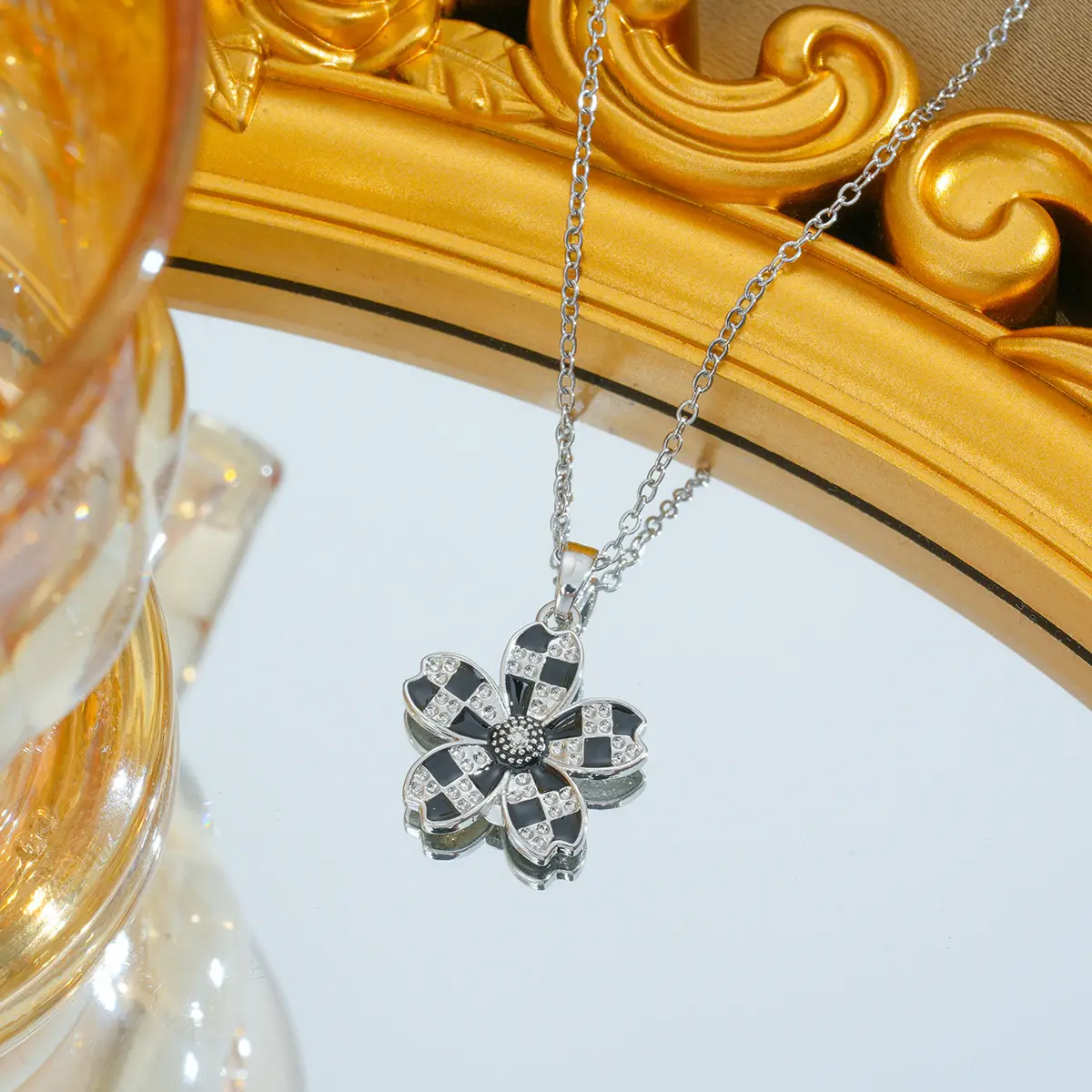 Gold Plated Bow Pearl Necklace for Women - Image 81