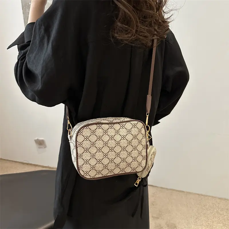 Fashion Casual Crossbody Bag Check Print 2024 - Image 7