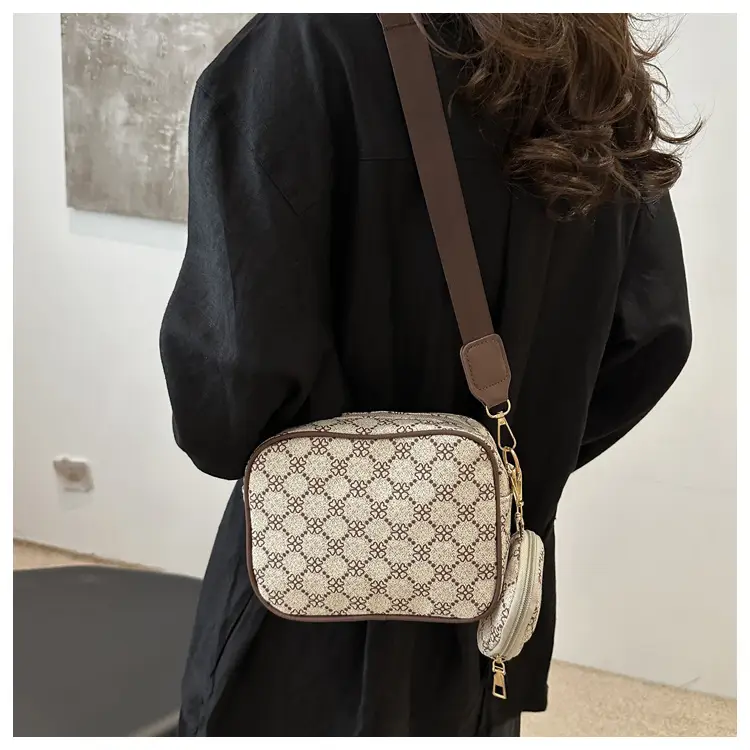 Fashion Casual Crossbody Bag Check Print 2024 — feature 14