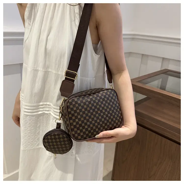 Fashion Casual Crossbody Bag Check Print 2024 — feature 17