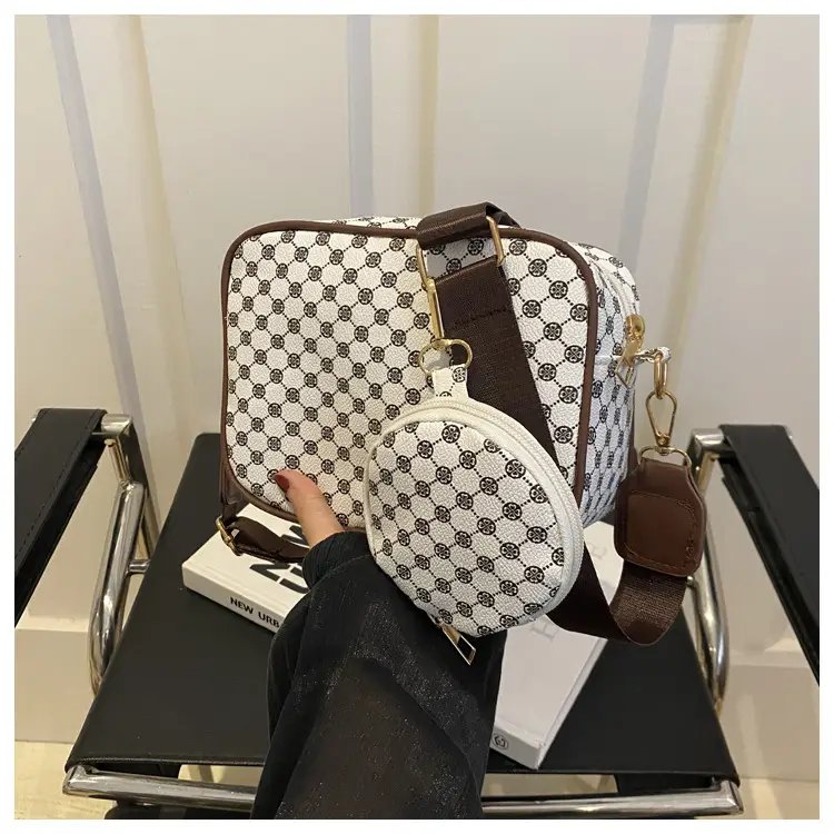 Fashion Casual Crossbody Bag Check Print 2024 — feature 18