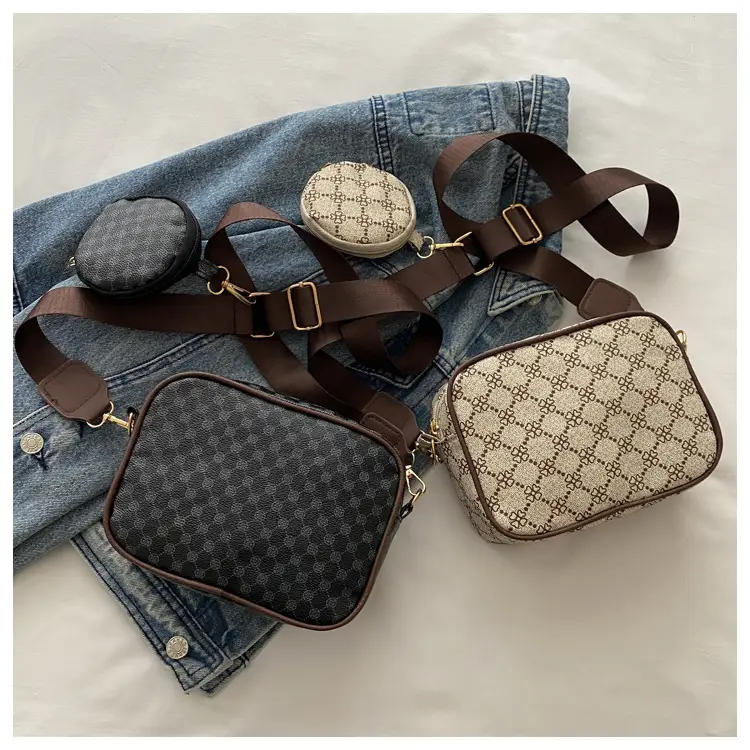 Fashion Casual Crossbody Bag Check Print 2024 — feature 27
