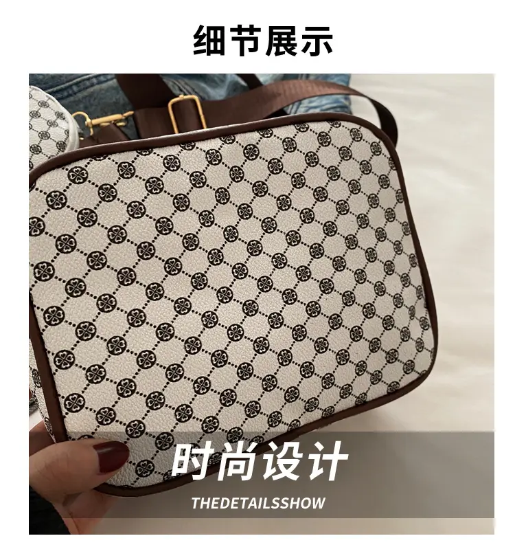 Fashion Casual Crossbody Bag Check Print 2024 — feature 4