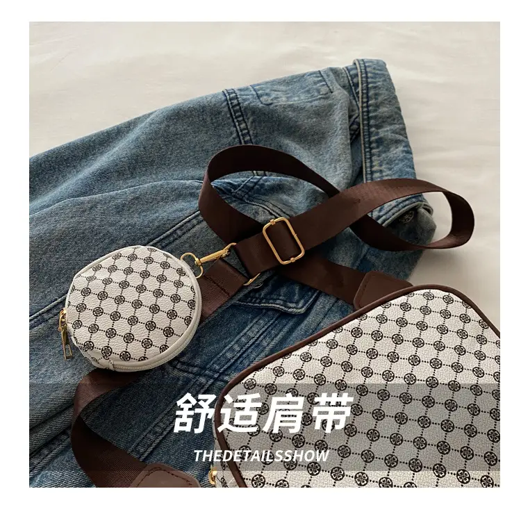 Fashion Casual Crossbody Bag Check Print 2024 — feature 7