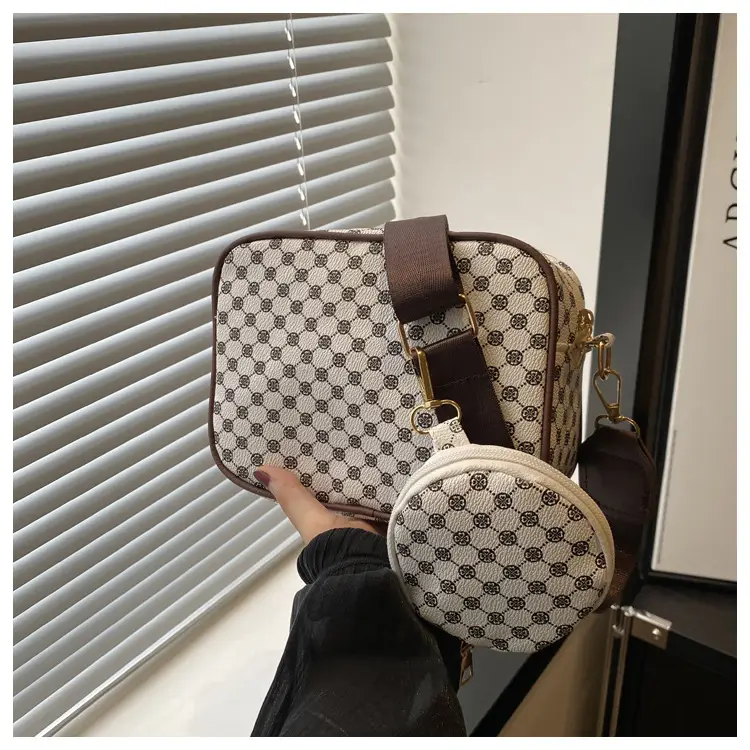 Fashion Casual Crossbody Bag Check Print 2024 - Image 2