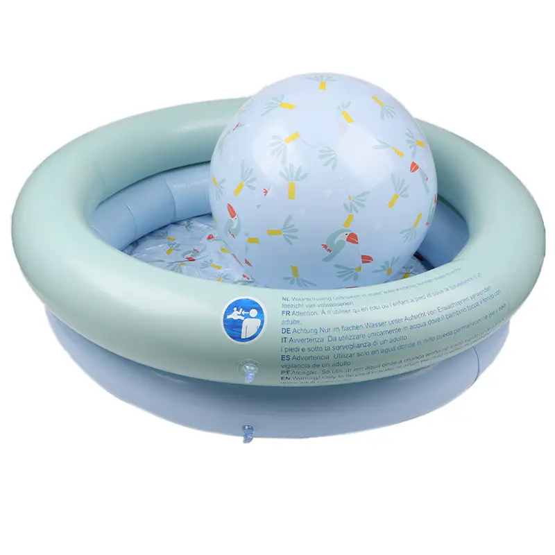 Inflatable Water Spray Pool Double-layer Dinosaur Water Spray Pool Yellow Dinosaur Sprinkler Pool Kidsren's Swimming Pool