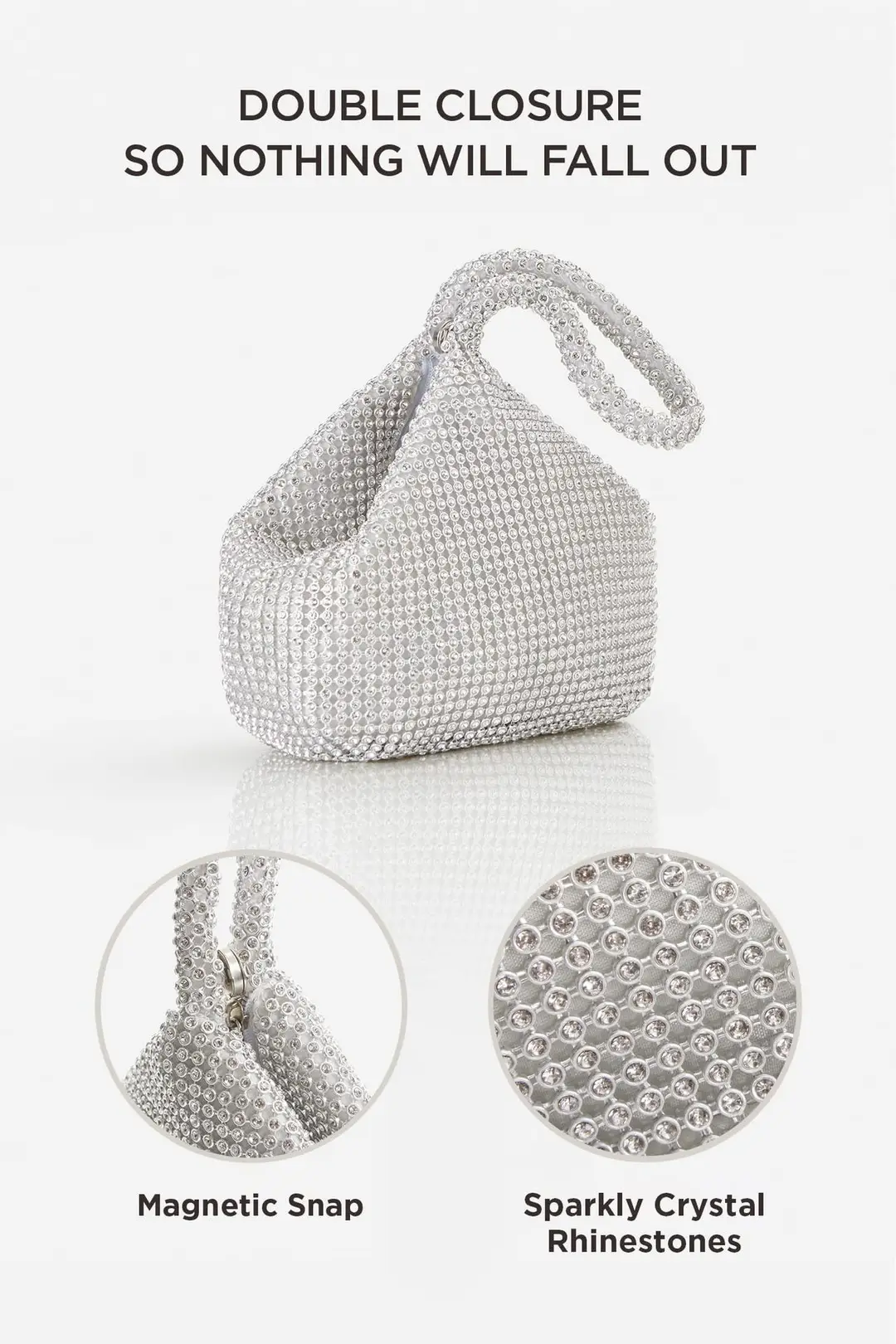 Large Mine Bag Cross-border Evening Bag Handmade Rhinestone Evening Bag Clutch Bag Banquet Bag Women's Handbag Diamond Bag — feature 8