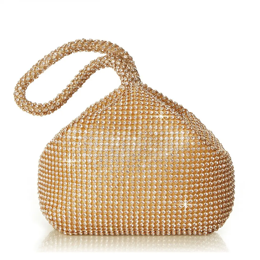 Large Mine Bag Cross-border Evening Bag Handmade Rhinestone Evening Bag Clutch Bag Banquet Bag Women's Handbag Diamond Bag