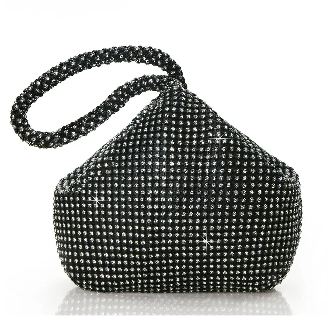 Large Mine Bag Cross-border Evening Bag Handmade Rhinestone Evening Bag Clutch Bag Banquet Bag Women's Handbag Diamond Bag