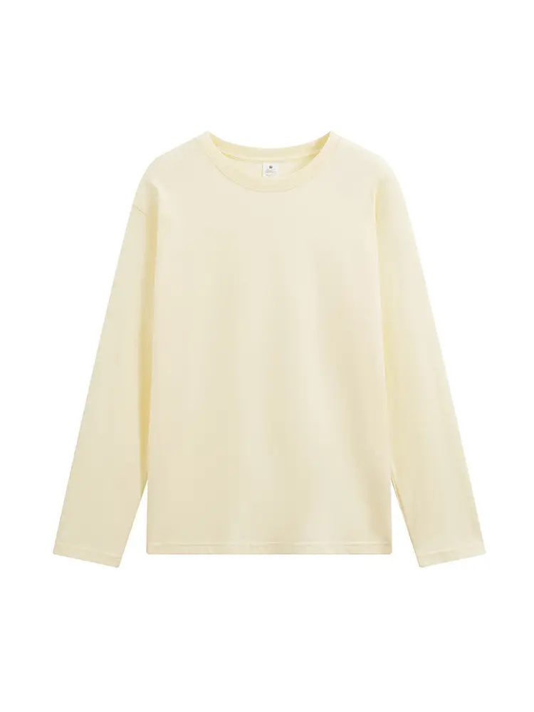 220g Cotton Long Sleeve Round Neck T-Shirt - Image 17