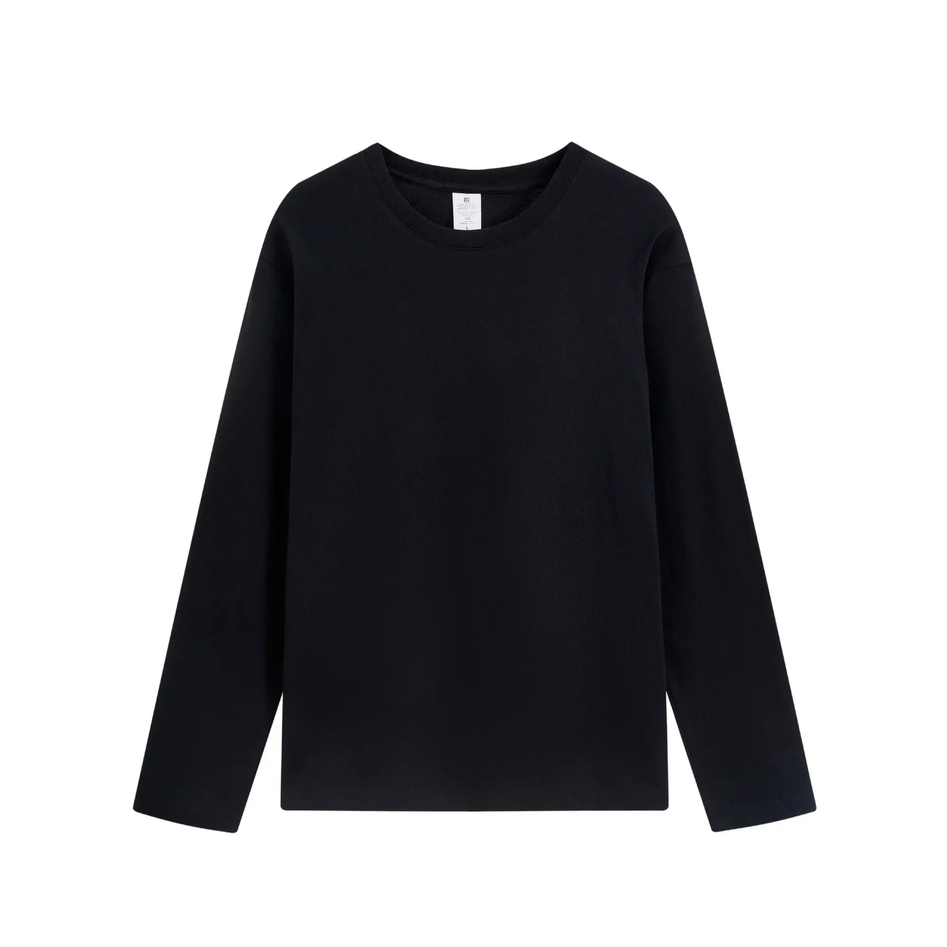 220g Cotton Long Sleeve Round Neck T-Shirt - Image 12