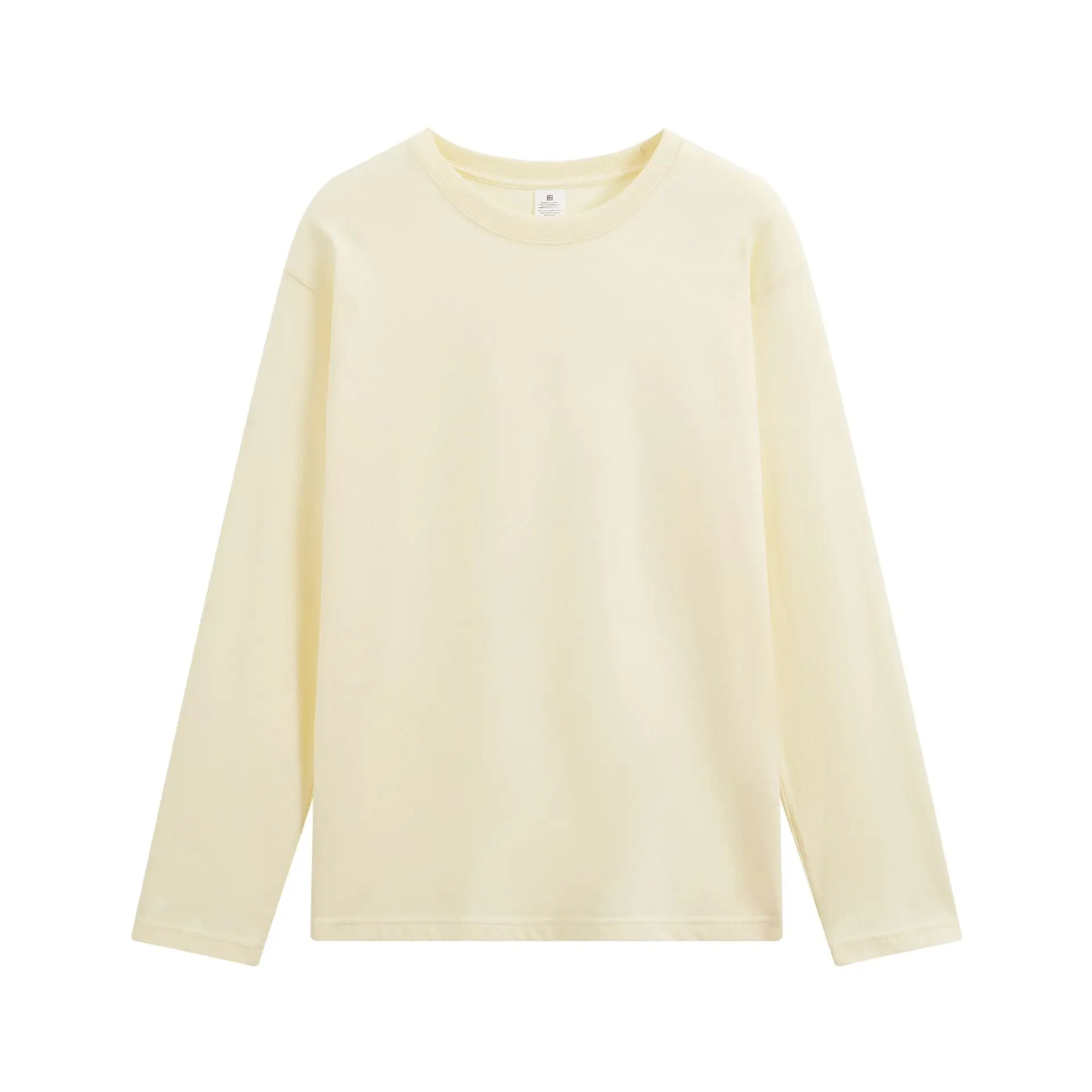 220g Cotton Long Sleeve Round Neck T-Shirt - Image 2