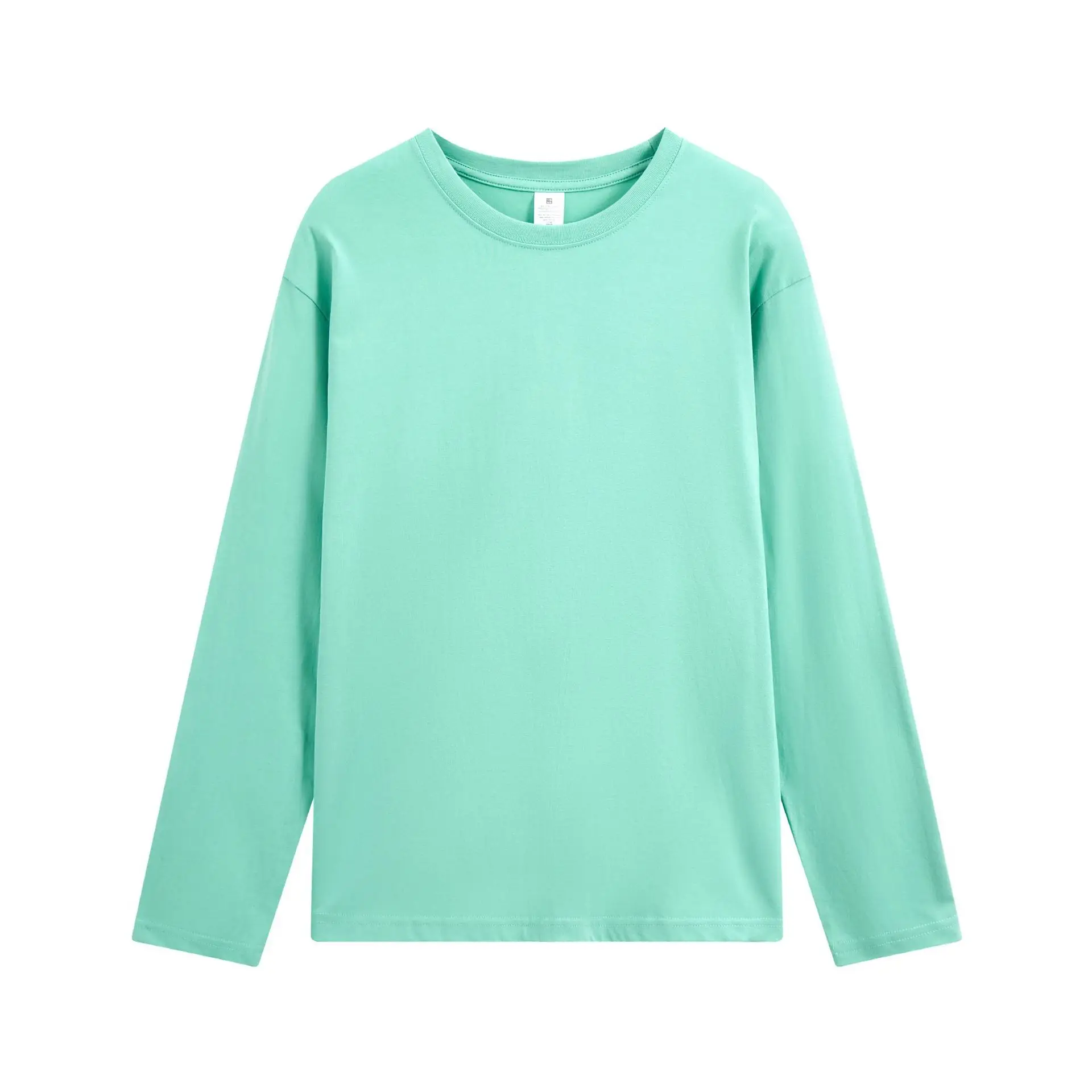 220g Cotton Long Sleeve Round Neck T-Shirt - Image 3