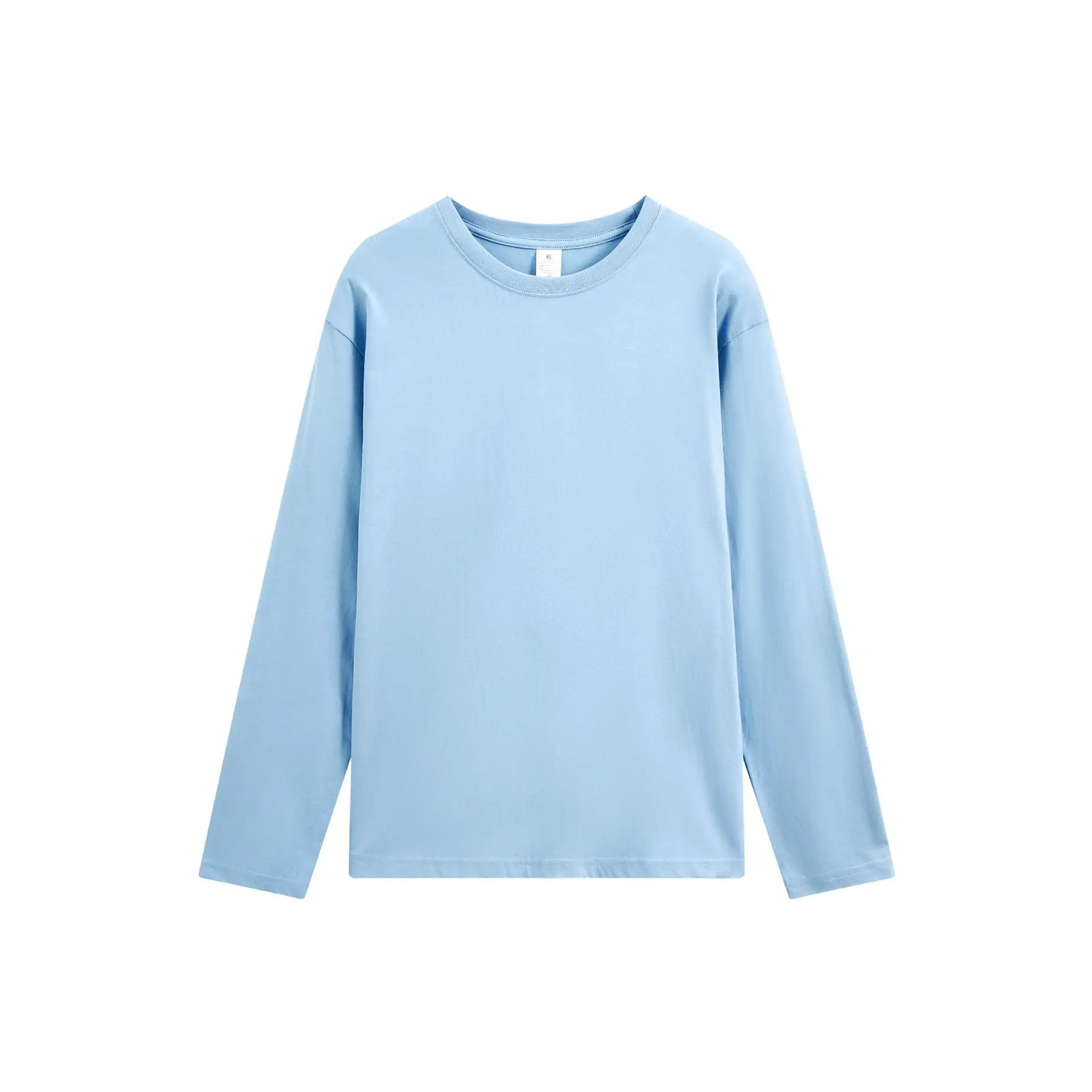 220g Cotton Long Sleeve Round Neck T-Shirt - Image 4