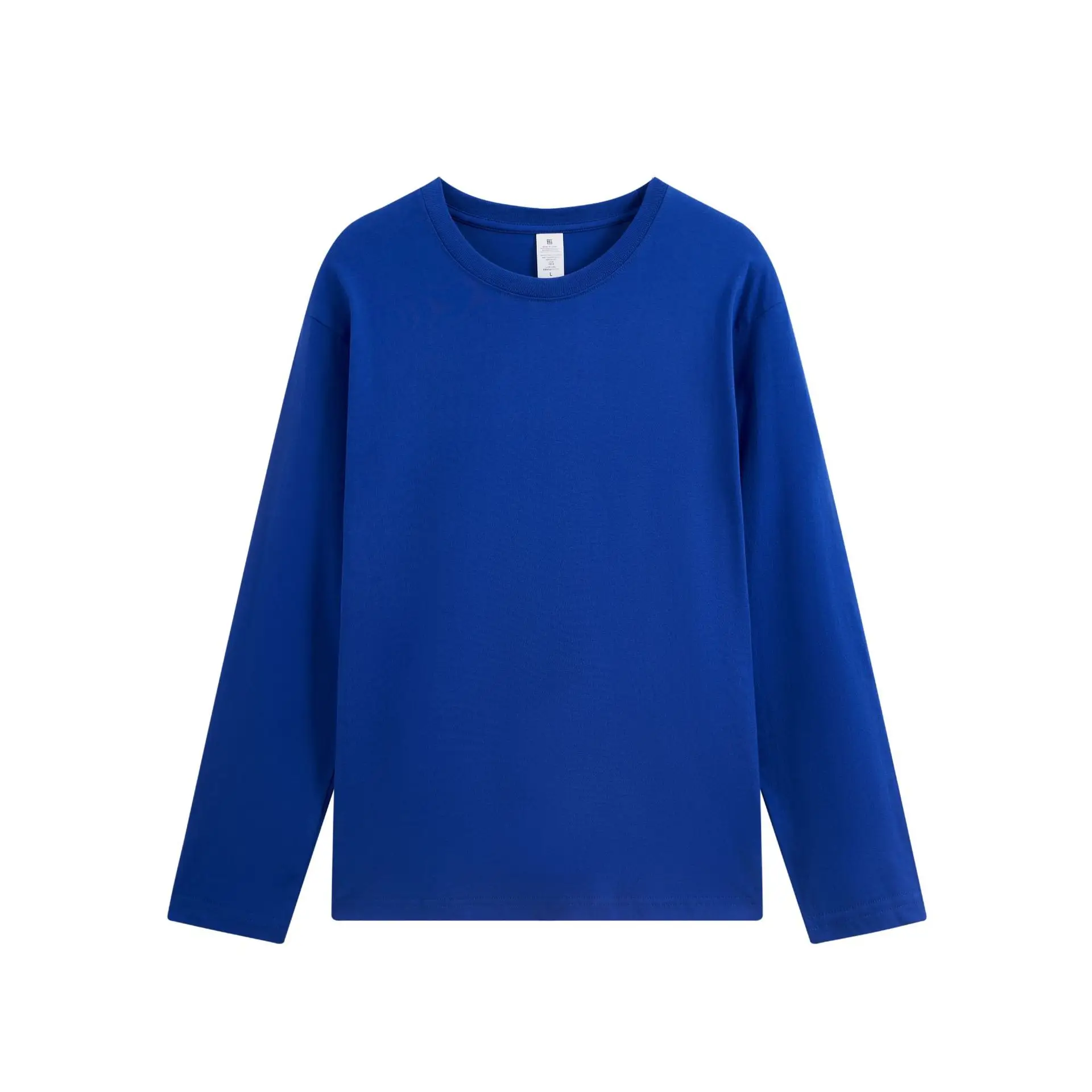 220g Cotton Long Sleeve Round Neck T-Shirt - Image 7