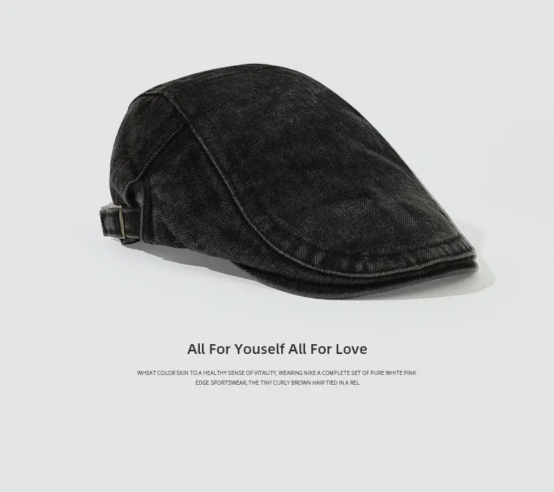 Vintage Washed Denim Forward Cap for Men — feature 9