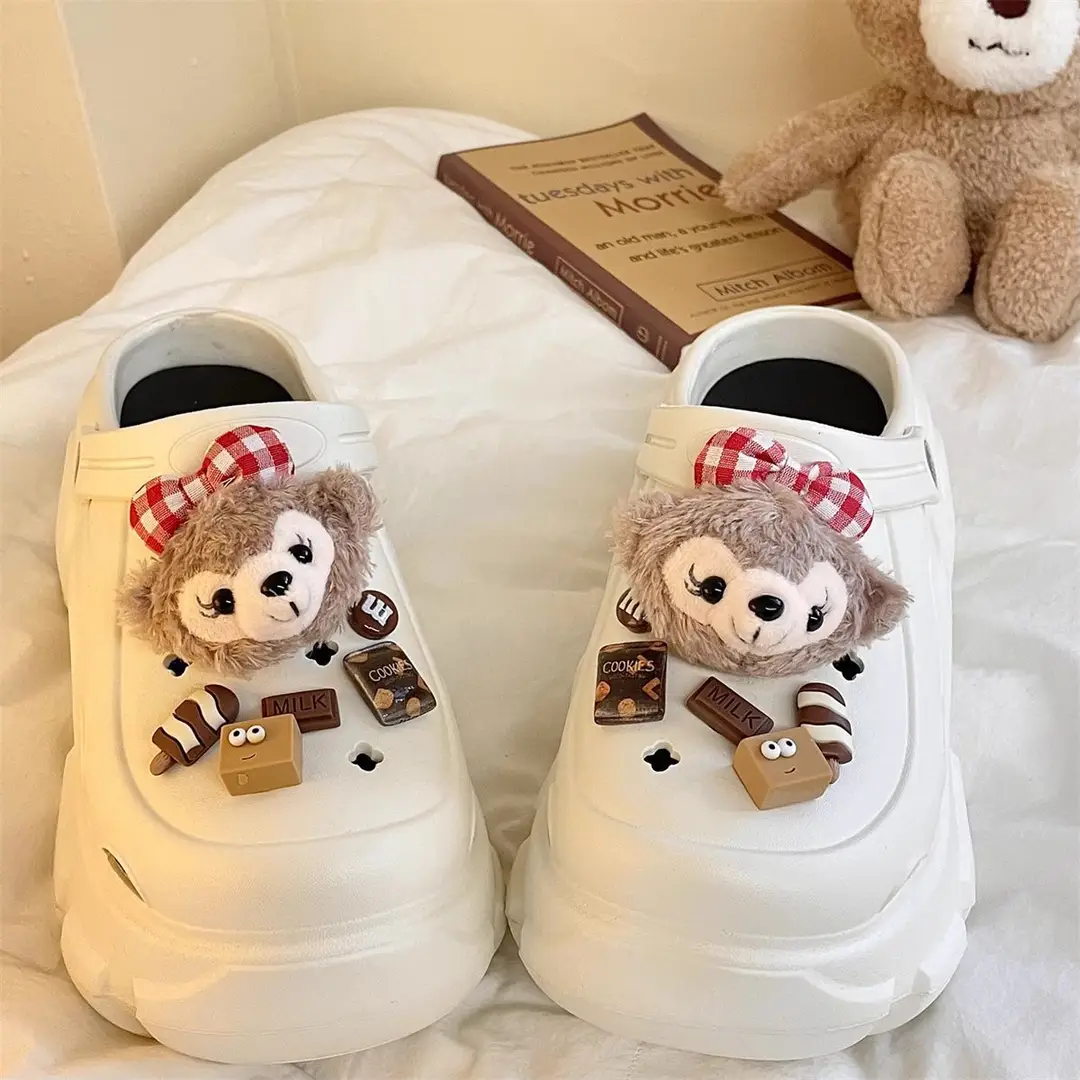 Internet Celebrous Cave Shoes Women's Summer Outwear Explosions Sandals Thick Sole Baotou Beach Two-Wearing EVA Garden Shoes Women — feature 17