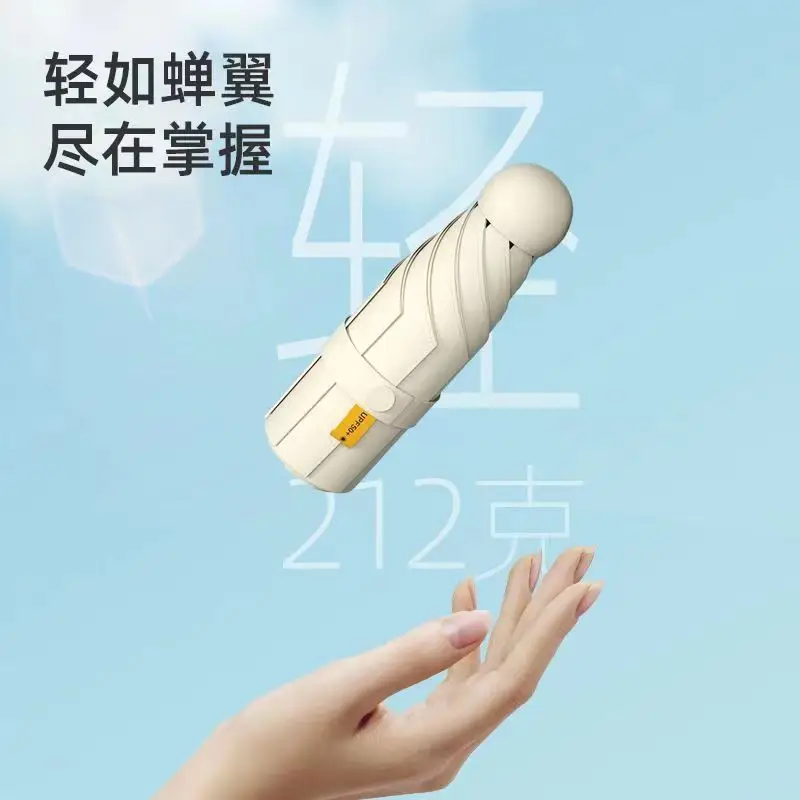 Folding Mini Sunshade Umbrella with Printed Logo - Image 14