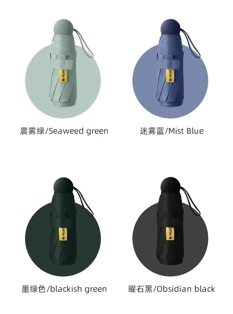 Folding Mini Sunshade Umbrella with Printed Logo — feature 6