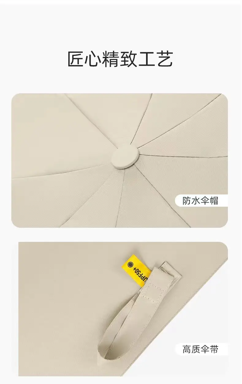 Folding Mini Sunshade Umbrella with Printed Logo — feature 7