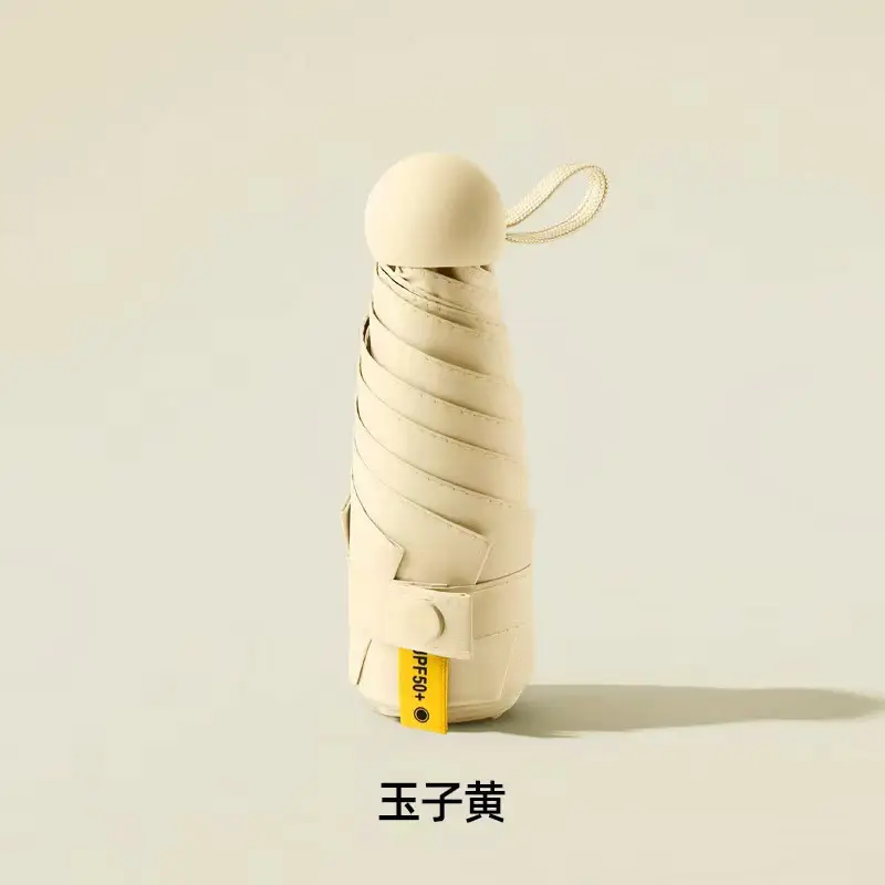 Folding Mini Sunshade Umbrella with Printed Logo - Image 3