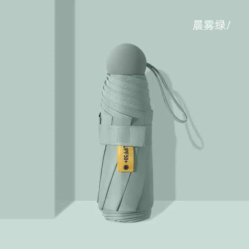 Folding Mini Sunshade Umbrella with Printed Logo - Image 4