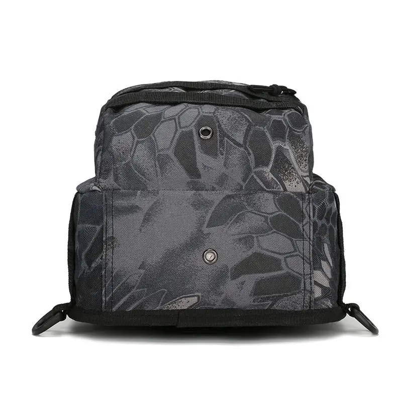 Black Canvas Chest Bag for Outdoor Sports & Tactical Use