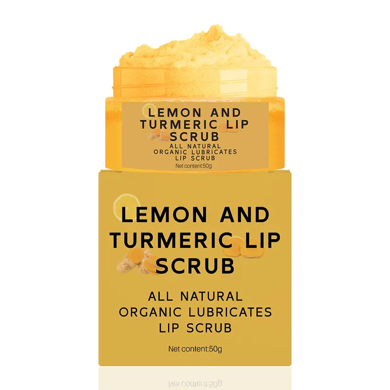 Lemon & Turmeric Lip Scrub for Dry Lips - Image 5