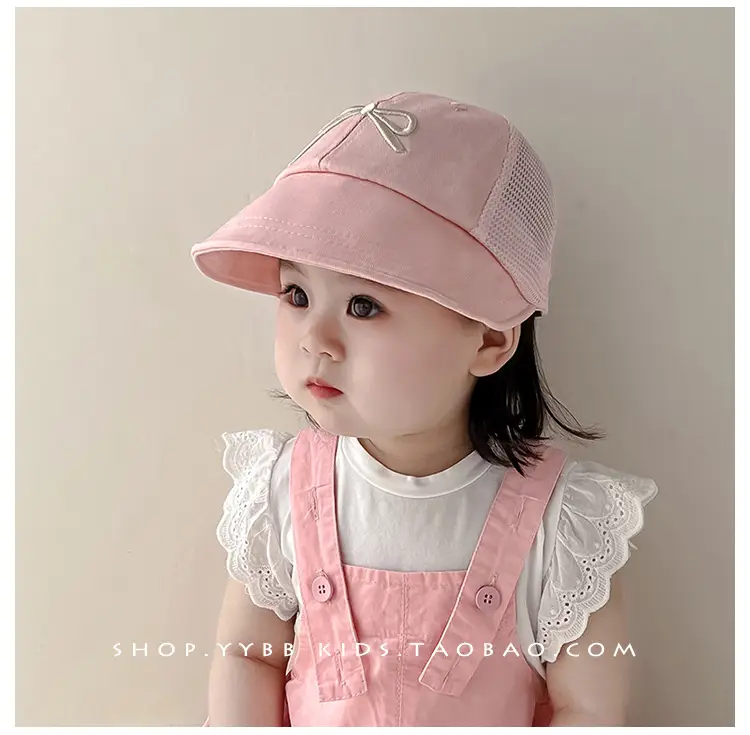 Women's Brown Mesh Baseball Cap with White Bow — feature 5