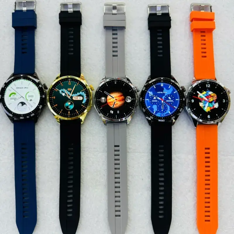 HiWatch Ultra GS Smart Watch with Orange Band